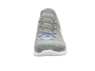 Skechers Women's Hands Free Slip Ins Summits Dazzling Haze Sneaker, Grey Mint, 5.5