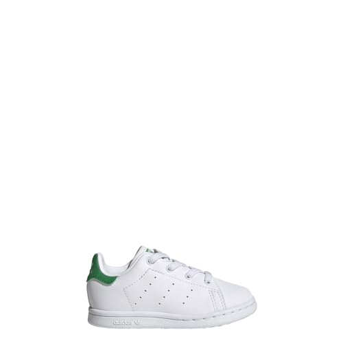 adidas Kids Stan Smith (End Plastic Waste) Sneaker, Cloud White/White/Green, 4 US Unisex Toddler