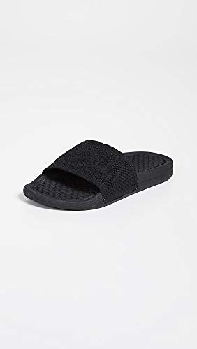 Athletic Propulsion Labs (APL) Women's Big Logo Techloom Slide Slipper, Black, 6