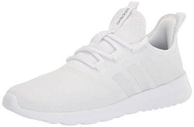 adidas Cloud Foam-Pure Running Shoe, White/White/Silver Metallic, 3 US Unisex Big Kid