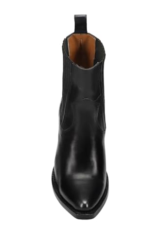 Frye Sacha Chelsea Western Boot - Women’s Stylish Ankle Bootie, Premium Leather, Comfortable, Black - 8 M