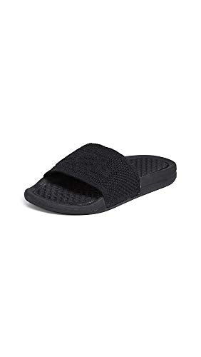 Athletic Propulsion Labs (APL) Women's Big Logo Techloom Slide Slipper, Black, 6