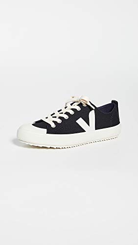 Veja Women's Nova Sneakers, Black/Pierre, 5 Medium US