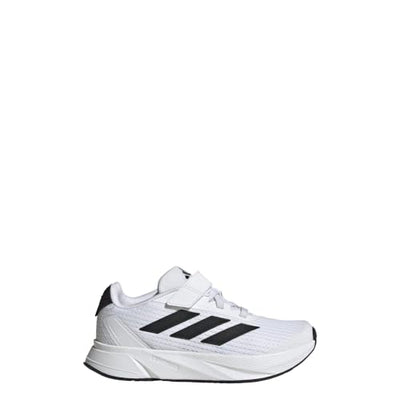 adidas Duramo SL Elastic Lace Sneaker, White/Core Black/Grey, 4.5 US Unisex Big Kid