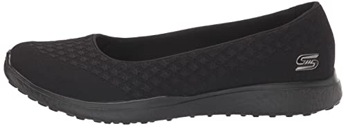 Skechers Women's Microburst One up Fashion Sneaker,black,6.5 W US