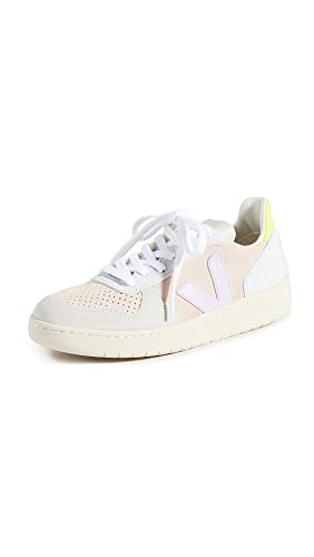 Veja Women's V-10 Sneakers, Multico Sable/Parme, 10 Medium US