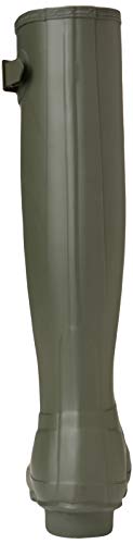 Hunter WFT1000RGL Women's Original Tall Gloss Rain Boots, Dark Olive, 5 B(M) US Women