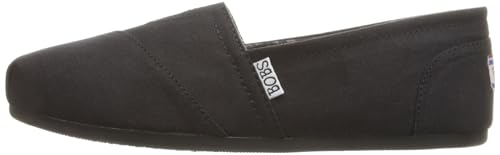 Skechers Women's Bobs Plush-Peace & Love Ballet Flat, Black, 9 Wide