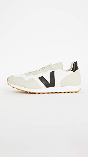 VEJA Men's SDU Rec Sneaker, White/Black/Natural, 11