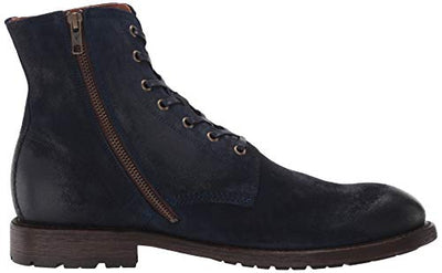 Frye Men's Bowery Lace Up Combat Boot, Jazz Blue, 12