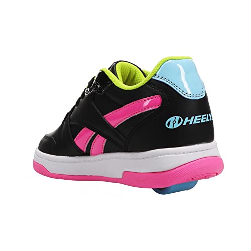 HEELYS Boy's BB 4500 Low (Little Kid/Big Kid/Adult) Black/Atomic Pink/Digi Blue Men's 7 M