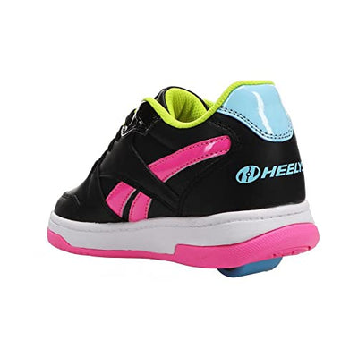 HEELYS Boy's BB 4500 Low (Little Kid/Big Kid/Adult) Black/Atomic Pink/Digi Blue Men's 7 M