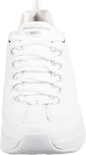 Skechers Women's Sneaker, White, 8.5