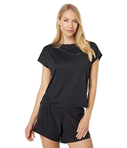 Brooks Sprint Free Short Sleeve Black MD (US Women's 8-10)