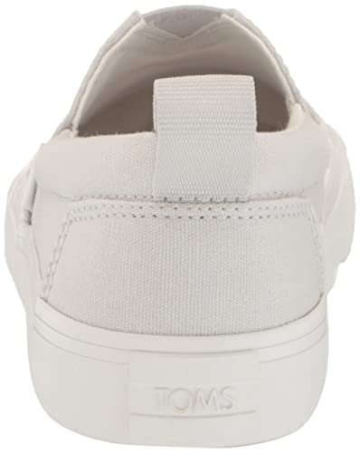 TOMS Boy's Alpargata Fenix Slip-On Sneaker, Lunar Grey, 2 Big Kid