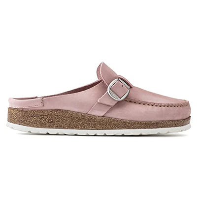 Birkenstock Unisex Buckley Clog, Soft Pink Nubuck, Size 37 EU (6-6.5 N US Women)