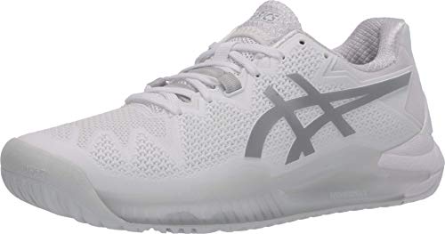 ASICS Gel-Resolution 8 Tennis Shoe White/Pure Silver 14 D (M)