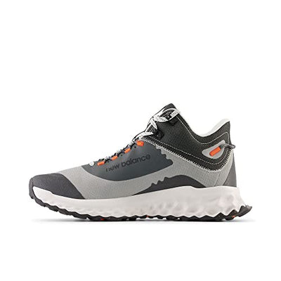 New Balance Men's Fresh Foam Garoe Mid V1 Trail Running Shoe, Shadow Grey/Grey Matter/Blaze Orange, 11.5