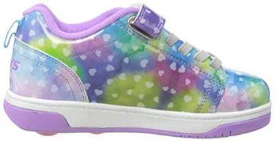 HEELYS Girl's Dual Up X2 (Little Kid/Big Kid/Adult) Purple/Rainbow Wings 2 Little Kid M