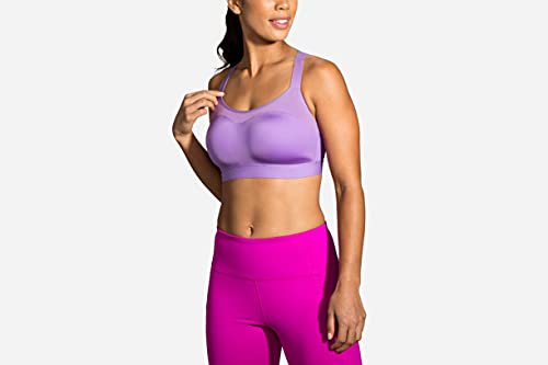 Brooks Dare Racerback Women’s Run Bra for High Impact Running, Workouts and Sports with Maximum Support - Heliotrope - 36C