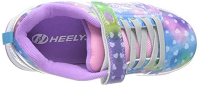 HEELYS Girl's Dual Up X2 (Little Kid/Big Kid/Adult) Purple/Rainbow Wings 2 Little Kid M