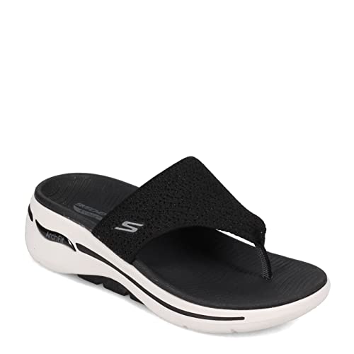 Skechers Gowalk Arch Fit - Weekender 3 Pt Black/White 9 B (M)