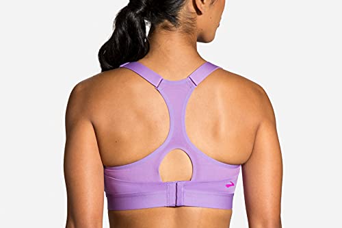 Brooks Dare Racerback Women’s Run Bra for High Impact Running, Workouts and Sports with Maximum Support - Heliotrope - 36C