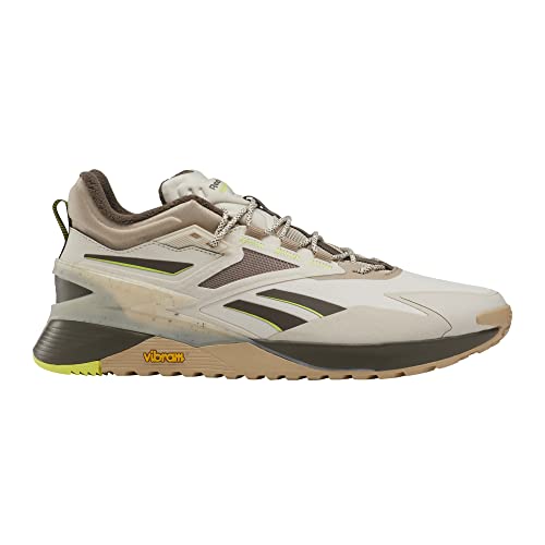 Reebok Unisex Nano X3 Adventure Winter Sneaker, Stucco/Beige/Laser Lime, 7 US Men