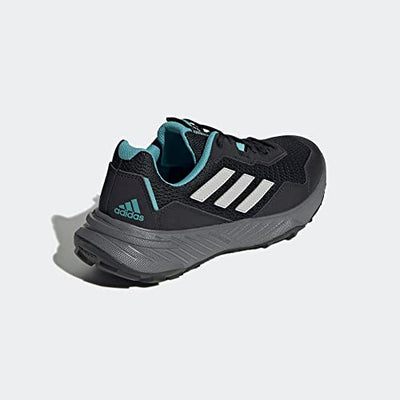 adidas Women's Tracefinder Trail Running Sneakers, Core Black - Grey Two - Mint Ton, 7.5