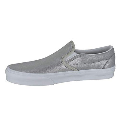 Vans Mens U Clasic Slip ON Silver Size 7.5