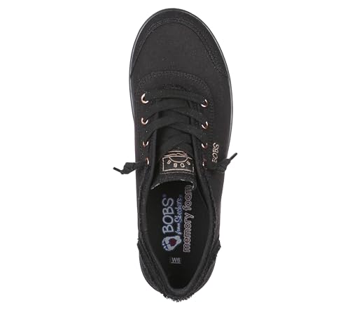 Skechers Women's Bobs B Cute Sneaker, Black/Black, 7.5