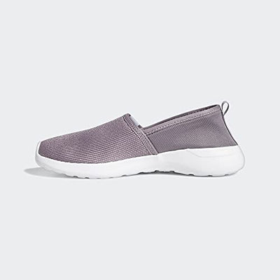 adidas Women's Lite Racer Slip-On Shoes, Purple/White 11