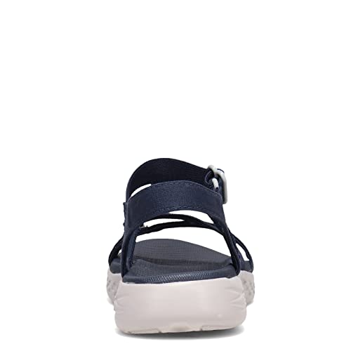 Skechers Women's ON-The-GO 600 Stretch FIT Sandal Sport, Navy, 8