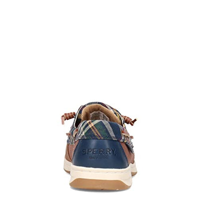 Sperry Rosefish Plaid Tan/Navy 9.5 M (B)