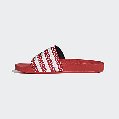 adidas Adilette Footwear White/Vivid Red/Footwear White 5 B (M)