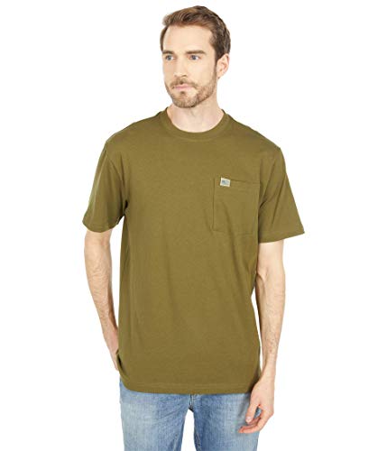 Filson Short Sleeve Pioneer Solid One-Pocket T-Shirt (Fast Track) Dark Olive LG