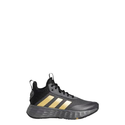 adidas Own The Game 2.0 Basketball Shoe, Grey Five/Matte Gold/Core Black, 7 US Unisex Big Kid