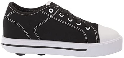 HEELYS Classic X2 (Little Kid/Big Kid/Adult) Black/White 4 Big Kid, 4 Men's, 5 Women's M