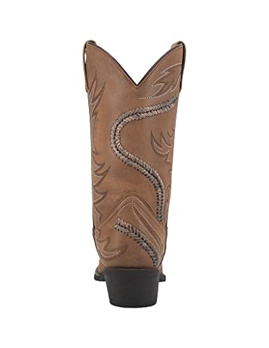 Laredo Men's Bucklace Western Boot Snip Toe Tan 8 D