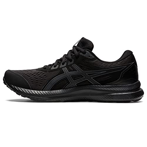 ASICS Men's Gel-Contend 8 Running Shoes, 12.5, Black/Carrier Grey