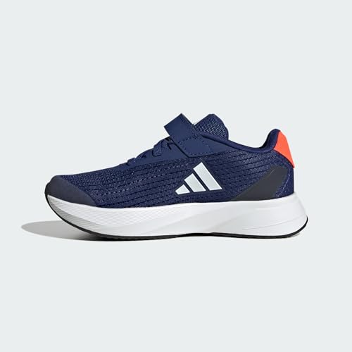 adidas Duramo SL Elastic Lace Sneaker, Victory Blue/White/Solar Red, 1.5 US Unisex Little Kid