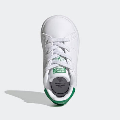 adidas Kids Stan Smith (End Plastic Waste) Sneaker, Cloud White/White/Green, 4 US Unisex Toddler