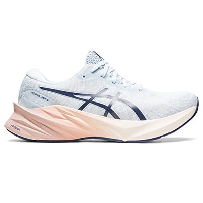 ASICS Women's NOVABLAST 3 Running Shoes, 8, Sky/Cream