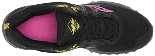 Saucony Women's S10584-20 Excursion TR 14 Running Shoe, Black | Purple | Yellow - 7.5 M US