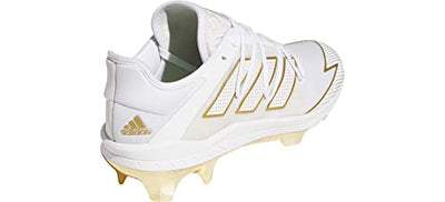 adidas Afterburner 7 Gold EG7611 White-Gold Men's Baseball Cleats 9.5 US