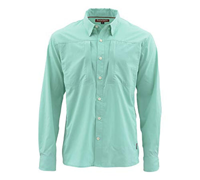 Simms Men's Albie Long Sleeve Shirt, 50 UPF+, Bahamas, Medium