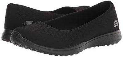 Skechers Women's Microburst One up Fashion Sneaker,black,6.5 W US