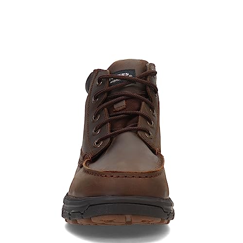 Skechers Men's Vicksburk WP Work Boot Dark Brown 9.5