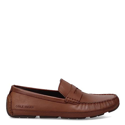 Cole Haan Men's Wyatt Penny Driver Driving Style Loafer, Dark Coffee, 9.5