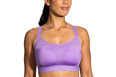 Brooks Dare Racerback Women’s Run Bra for High Impact Running, Workouts and Sports with Maximum Support - Heliotrope - 36C